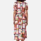 Flower Vases Midi Dress