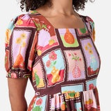 Flower Vases Midi Dress