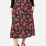 Winter Rose Midi Skirt