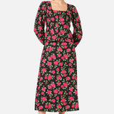 Winter Rose Midi Skirt