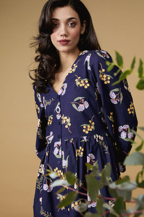 Elsie Native LS Smock Dress Elsie Native LS Smock Dress