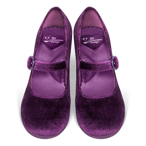 Chocolaticas® Mid Heels Plum Elixir Women's Mary Jane Pump
