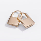Padlock Huggie Hoop Earrings