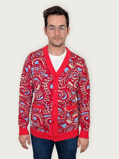 Paisley Octopus Cardigan 100% Cotton