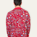 Unisex Paisley Octopus Cardigan 100% Cotton