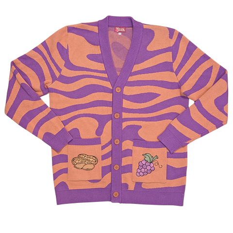Unisex Peanut Butter & Jelly Cardigan