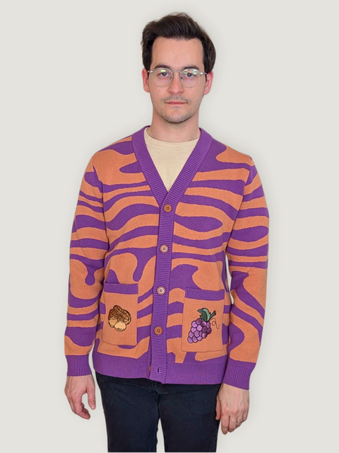 Unisex Peanut Butter & Jelly Cardigan