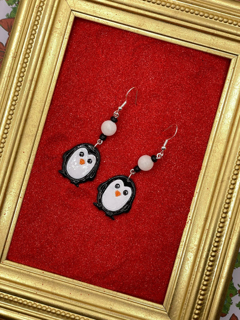 Cutie Little Penguin Earrings