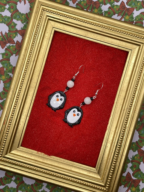 Cutie Little Penguin Earrings