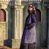 Penny Deluxe Purple Haze Velvet Faux Fur Jacket