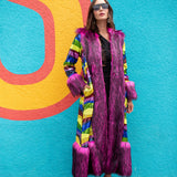 Penny Deluxe Rainbow Road Faux Fur Jacket