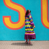 Penny Deluxe Rainbow Road Faux Fur Jacket