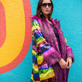 Penny Deluxe Rainbow Road Faux Fur Jacket