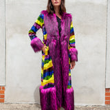 Penny Deluxe Rainbow Road Faux Fur Jacket