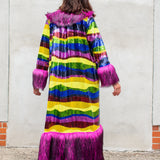 Penny Deluxe Rainbow Road Faux Fur Jacket