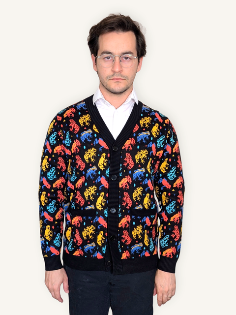 Poison Dart Frog Cardigan 100% Cotton