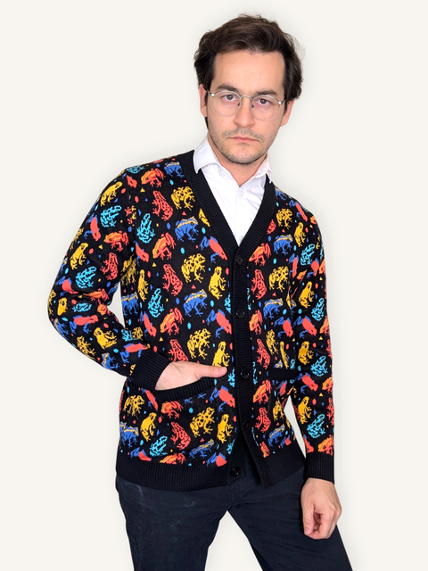 Poison Dart Frog Cardigan 100% Cotton
