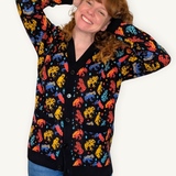 Unisex Poison Dart Frog Cardigan 100% Cotton