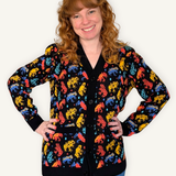Unisex Poison Dart Frog Cardigan 100% Cotton