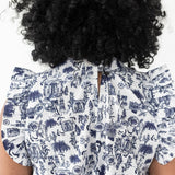 The Vesey Dress in Charleston Toile