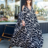 Allegra Caftan in Moonplay Shadow