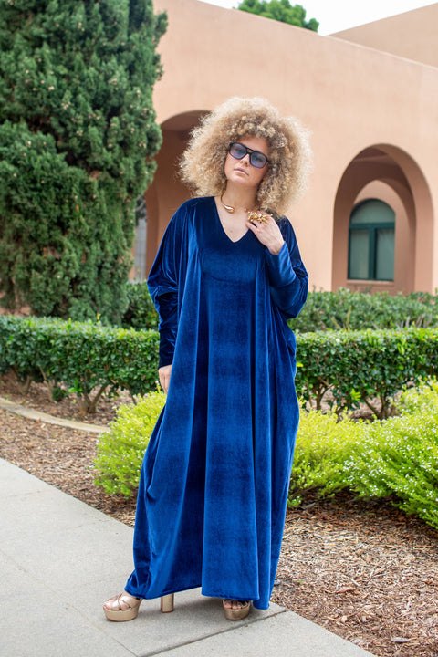 Gracie Caftan in Royal Velvet
