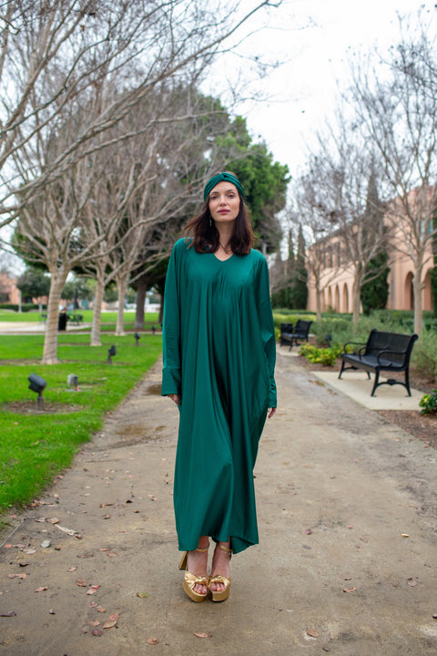 Gracie Caftan in Emerald