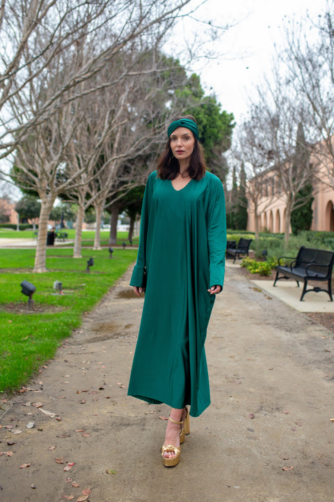 Gracie Caftan in Emerald