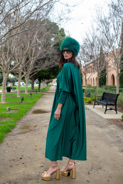 Gracie Caftan in Emerald