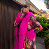 Penny Deluxe Disco Mariposa Faux Fur Jacket