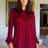 Jill Mini Dress in Carnelian Kiss