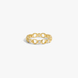 Sapphire Triple Moon Band