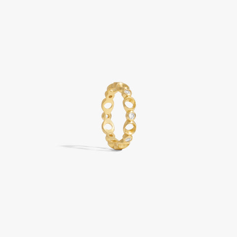 Sapphire Triple Moon Band