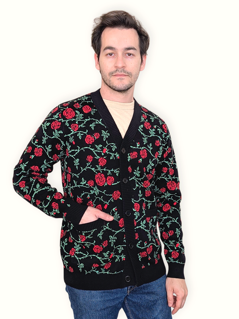 Rose & Thorn Cardigan 100% Cotton