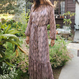 Rosey Boa Raglan Maxi Dress