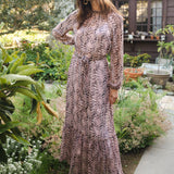 Rosey Boa Raglan Maxi Dress