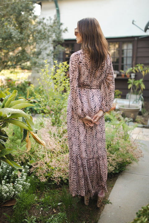 Rosey Boa Raglan Maxi Dress