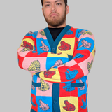 Unisex Royal Frog Cardigan 100% Cotton
