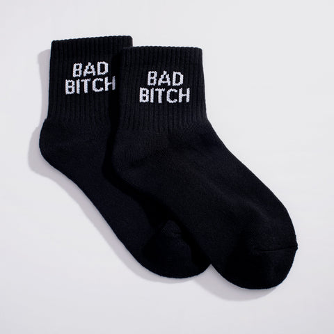 Bad Bitch Quarter Crew Socks