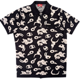 Unisex Animal Skulls Button Up Knit Shirt