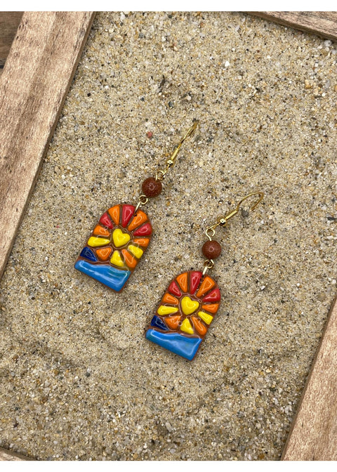 Sunset Dangle Earrings