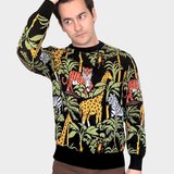 Unisex 100% Cotton Knit Sweater - Safari