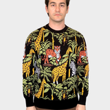 Unisex 100% Cotton Knit Sweater - Safari