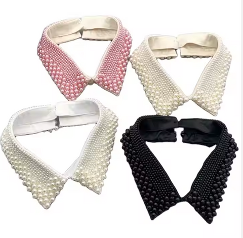 Sorority Peter Pan Style Women Pearl Vintage Collar Necklace