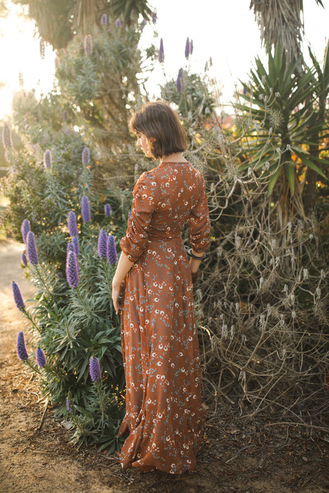 Signature Wrap Dress in Terracotta
