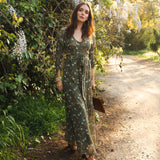 Signature Wrap Dress in Sage Blossom