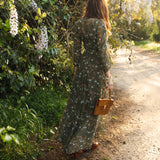 Signature Wrap Dress in Sage Blossom