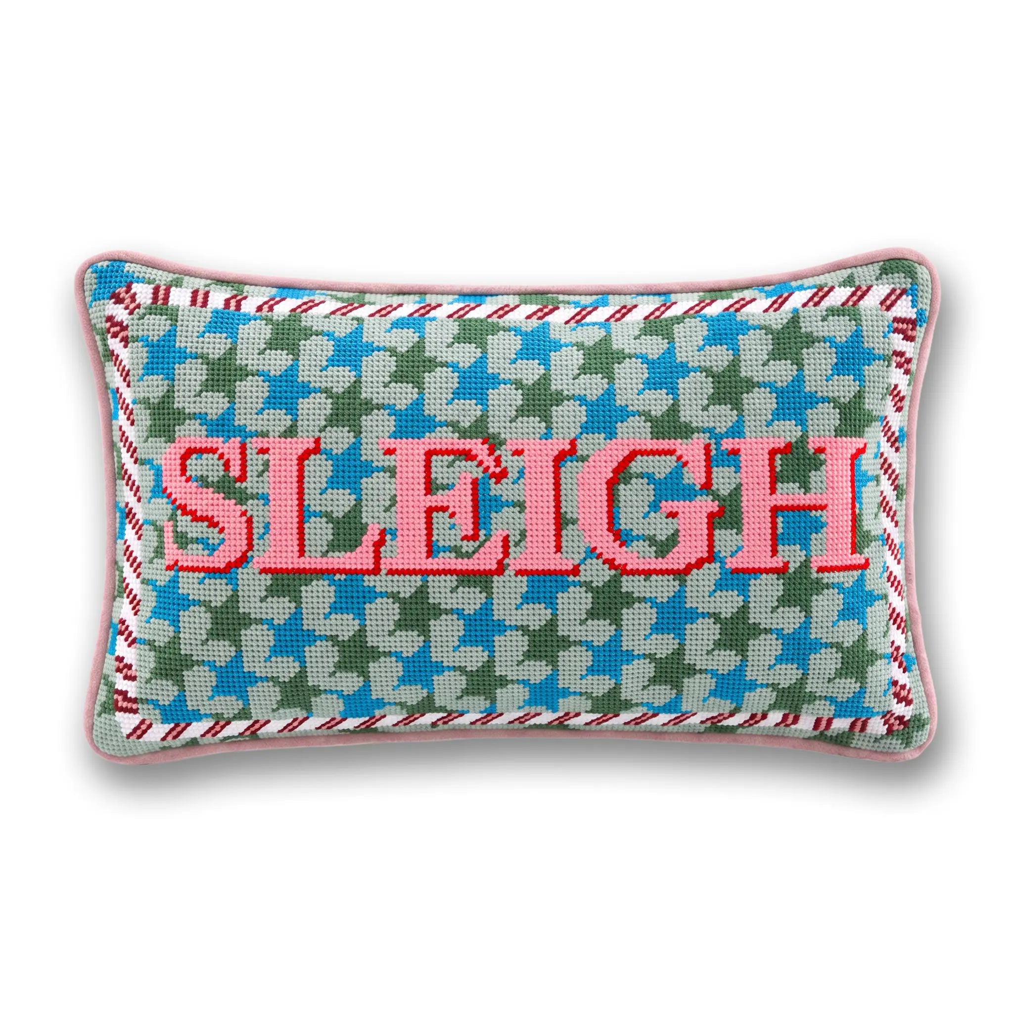 Needlepoint Pillow - SLEIGH