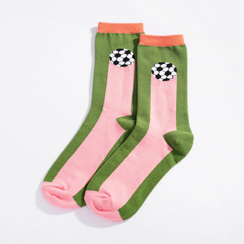 Soccer Ball Crew Socks