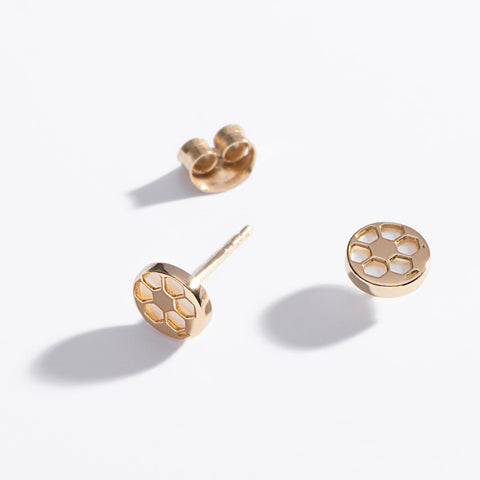 Soccer Ball Stud Earrings